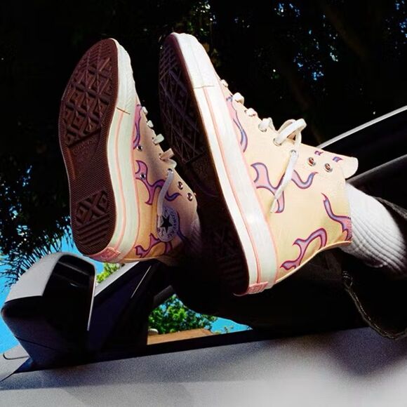 Converse Golf Le Fleur x Chuck 70 High Flame Pastel Yellow M 8.5 / W 10.5 - Picture 1 of 9